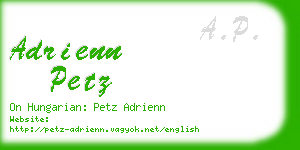adrienn petz business card